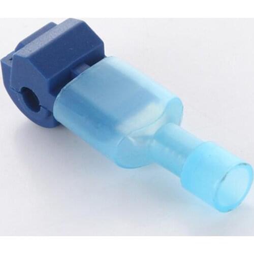 10pcs/lot Blue T Type Quick Splice Crimp Terminal Wire Convenient Connector