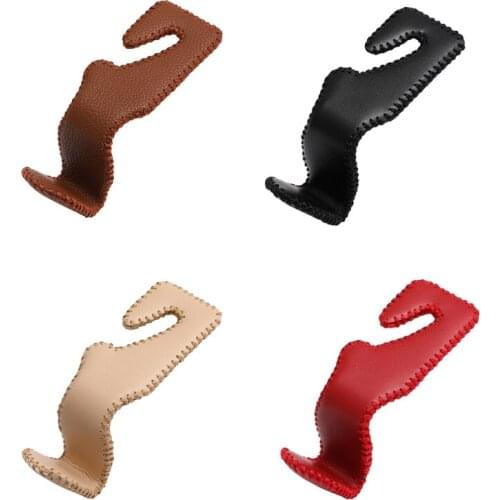2x Car Seat Back Headrest Hooks Hanger Holder S Type for Cloth Garbage Bags