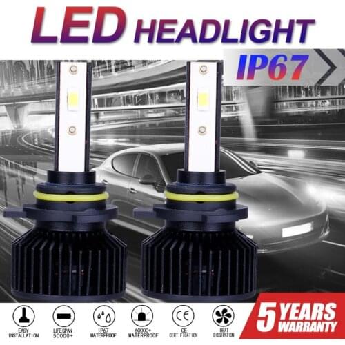 2pcs Car LED Headlights 7500LM H13 H11 H7 LED 9006 9005 9004 6000k White Light Car Front Lights 28W LED Bulb Car Lights IP68