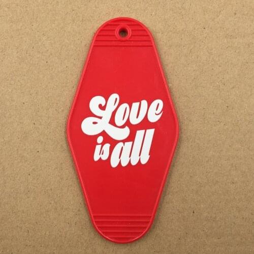 300Pcs custom glitter acrylic keychain motel plastic acrylic motel keychain hotel keychain