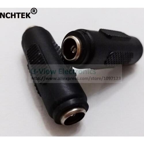 NCHTEK DC 5.5x2.1mm Female to 5.5x2.1mm Female Jack CCTV DC Power Adapter Connector/Free DHL Shipping/300PCS