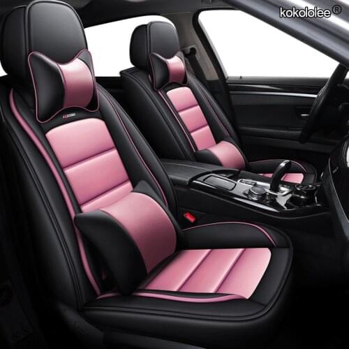 KOKOLOLEE auto car seat cover for toyota rav4 toyota corolla chr land cruiser prado premio camry car seat protector car seats