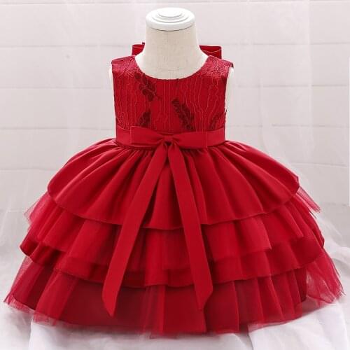 Toddler Girl Ball Gown Vestidos Baby Girl Summer Dresses Cute Tutu Princess Birthday Dress Infant Baptism Dress Clothes