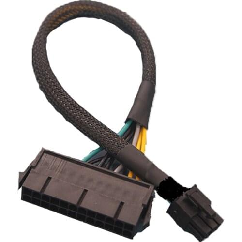 ATX PSU Standard 24Pin Female To 6P Male Internal Power Adapter Converter Cable for Acer N4670 All Series Mainboard 30CM