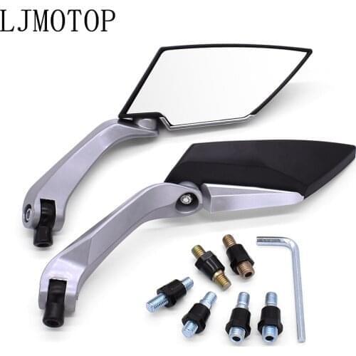 1 Pair Motorcycle RearView Mirror Handlebar Side Mirrors 8 10mm For Ducati HYPERMOTARD 821 939 1100 796 SP M1000S S4/S4R