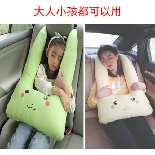 Childrens cute pillow and quilt dual-use car sleeping artifact pillow