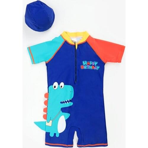 Boys 2021 Dinosaur Childrens Swimsuit UV Baby Bathing Suit Boy Kid One Piece Swimming Suit Toddler Boy Swimsuits Baby Swimwear