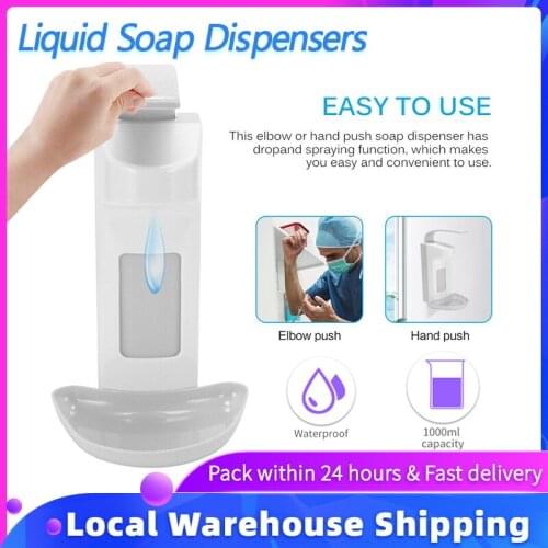 Liquid Soap Dispensers Portable Soap Dispensers Household 1000ml Wall Mounted Soap Dispenser Dispensador de jabon Bottle Touch