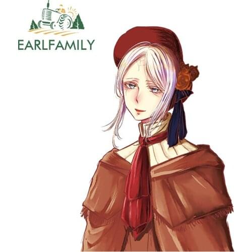 EARLFAMILY 13cm x 8.9cm for Noblewoman Car Sticker Creative VAN Stickers DIY Camper Waterproof 3D Scratch-proof Vinyl Decal