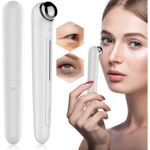 Electric Eye Massager Anti Aging Wrinkle Dark Circle Puffiness Removal Micro-current Massage Beauty Tool Vibration Eye Care Pen