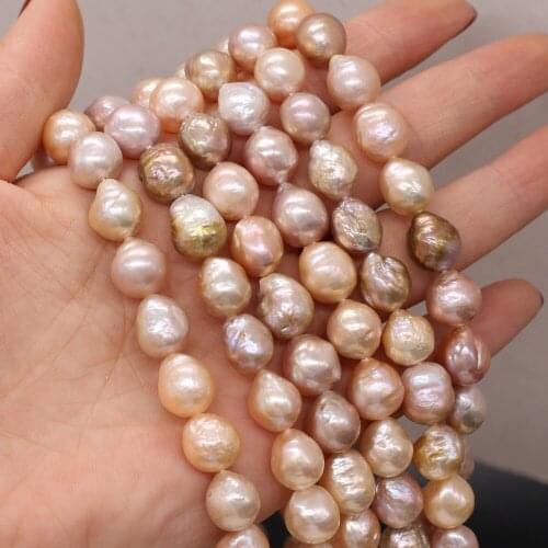 Natural Freshwater Pearl Irregular Round Baroque Loose Beads For Jewelry Making DIY Bracelet Earrings Necklace Anklet Accessory