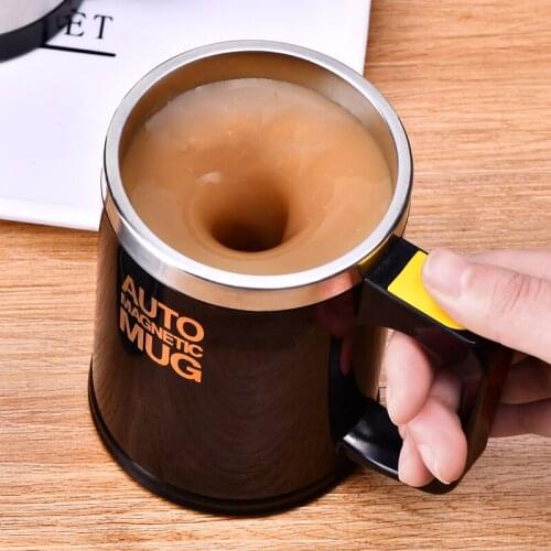 400ml self stirring mug stainless steel Automatic Electric Lazy Self Stirring creativec thermos mug travel coffee mug