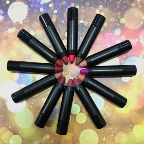 Explosion Matte Black Tube Lipstick Waterproof Nude Color Long Lasting Cosmetics Private Label