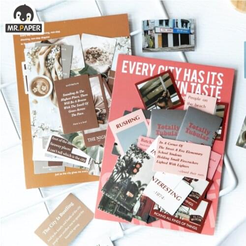 Mr.paper 8 Designs 45 Pcs/bag Globe Traveler Series Ins Style Journal Creative Hand Account DIY Decoration Material Stickers