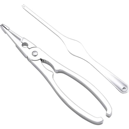 Zinc Alloy Lobster Needle Set Shrimp Peeler Shelling Meat Peeling Shrimp Crab Clip Multifunctional Set Kitchen Seafood Tools