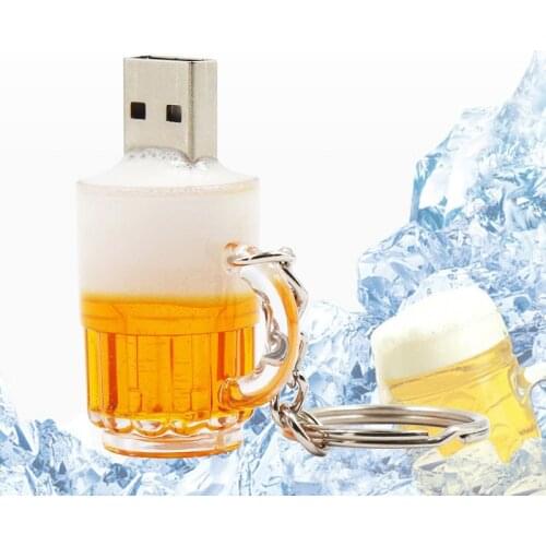Beer mug cute usb3.0 flash drive gift 8g funny gadget custom cartoon creative usb flash drive photostick pokemon multifunctional