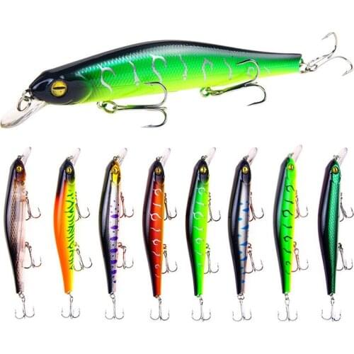 1PCS Floating Fishing Lures 12.5cm/17.7g Luminous Hard Aritificial Fake Bait Wobblers Crankbait Pesca Isca Fishing Accessories