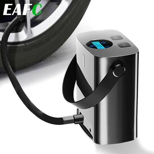 Wired Wireless Car Tire Inflator Handle 150PSI Portable Rechargeable Air Compressor Pump for 12V Car Motorcycles Bicycles E-bike