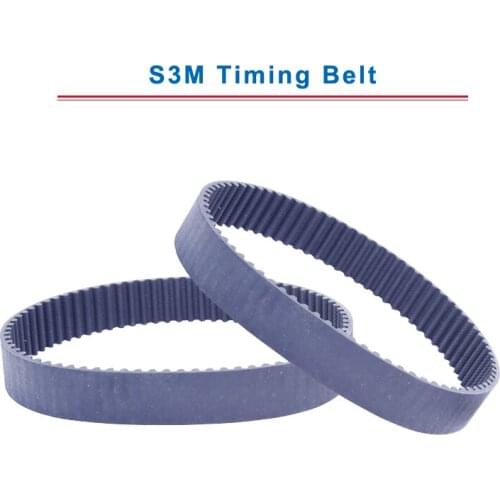S3M Timing Belt with circular teeth model S3M-237/240/246/249/252/255/261/264/267/270 teeth pitch 3mm belt thickness 2.2mm