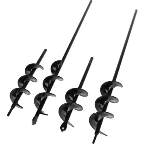 Garden Auger Flower Planter Spiral Drill Bit Hex Shaft Hole Digger Yard Gardening Planting Bedding Bulbs Seedlings