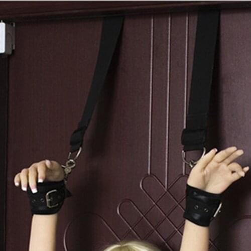 Loverkiss Stuck Door Posture Bondage Sex Handcuffs Slave Cosplay Game Couple Women Restraint Toys,Sex Accessories For Adults