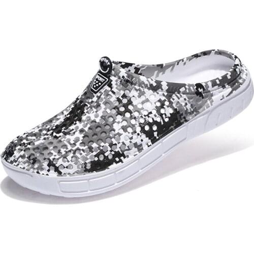 Super Fashion Lightweight Mens Summer Slippers Round Toe Flat Unisex Slides Couple Big Size 45 Couple Slippers