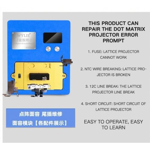 WYLIE K85 disassembly welding platform For iphone X XS MAX 11 11 PRO MAX Motherboard layered laminating face dot matrix repair