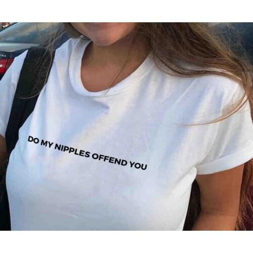 Feminism Tumblr Clothes Do My Nipples Offend You Tee Gender Equality Aesthetic Feminist Grunge Goth Women Fashion Tops