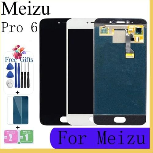 AMOLED For Meizu Pro 6 LCD Screen Display+Touch Panel Digitizer With Frame With Free Tempered Film and Tools
