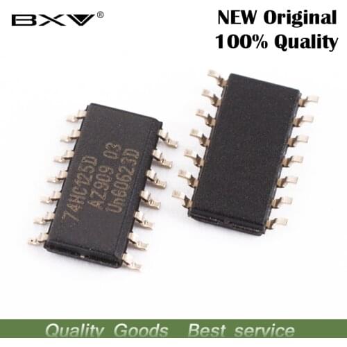 10PCS 74HC125D SOP14 74HC125 SOP SN74HC125DR SOP-14 SN74HC125 SMD