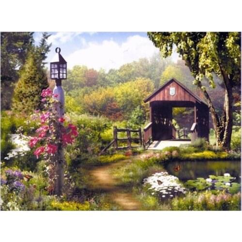 3d Diy Diamond Painting Diamond Embroidery Beautiful Landscape Cross Stitch Needlework Kit Material For Handmade Home Decoration