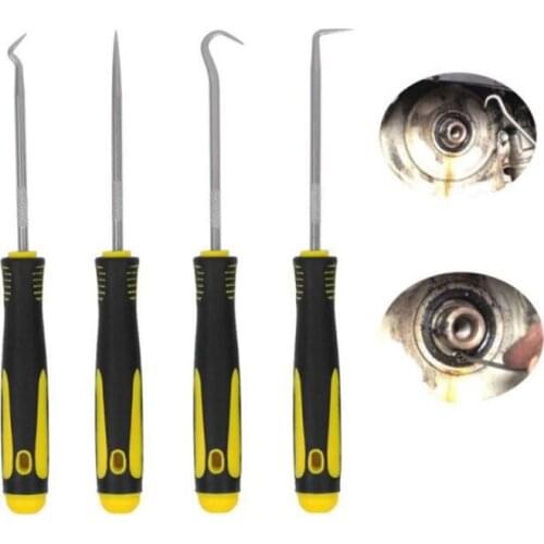 4Pcs 160mm Car Auto Vehicle Oil Seal Screwdrivers Set O-Ring Seal Gasket Puller Remover Pick Hooks Auto Replacement Parts