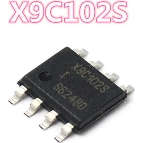5PCS-20PCS/LOT X9C102S X9C102 Digital potentiometer patch SOP8 Free shipping