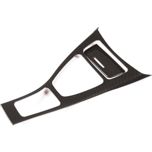 Car Center Console Gear Shift Frame Trim for E90 E92 2005-2012 3 Series ABS Carbon Fiber Accessories