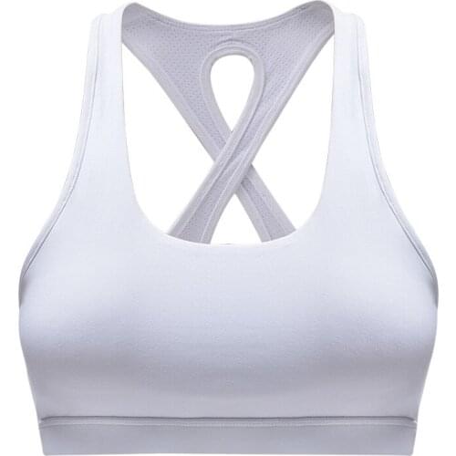 Women Sports Bra Breathable Push Up Padded Fitness Bra Crop Top for Gym Running Jogging Yoga Active S-XL