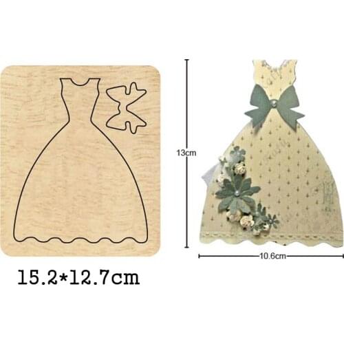Clothes Wooden Mold Women Skirt Wood Dies For DIY Leather Cloth Paper Craft Fit Common Die Cutting Machines on the Market 2020