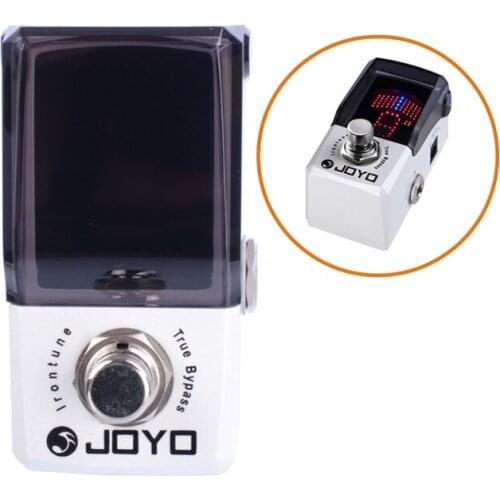 Joyo JF-326 IRONMAN Mini Pedal Irontune High Precision Effect Pedal Tuner with gold pedal connector and MOOER knob