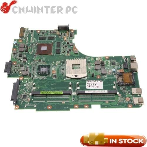 NOKOTION N53SV MAIN BOARD REV 2.2 For ASUS N53S N53SV N53SN N53SM Laptop Motherboard HM65 GT630M DDR3