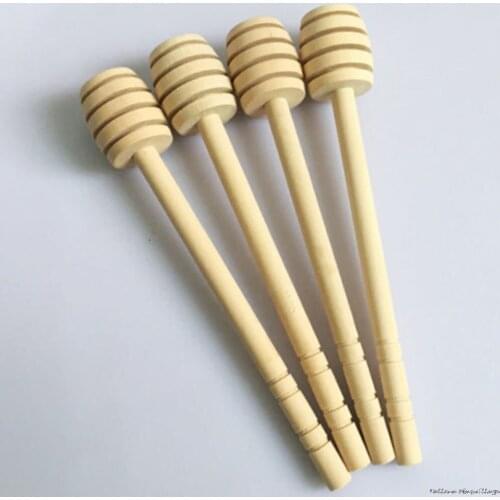 Honey Spoon Mixing Stick Wooden Honey Dipper Stick Honey Jar Coffee Milk Tea Safe Stir Bar Supplies Kitchen Tools