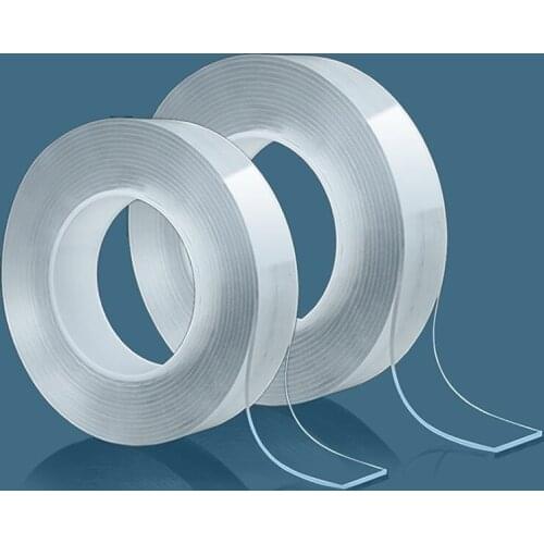 Multifunction Acrylic Nano Magic Tape Reusable Double Sided Tape Traceless Strong Sticky Adhesive Gel Grip Tape Dropshipping