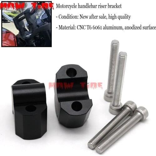 Applicable to KAWASAKI Z900RS Z900 RS 2018 CNC machining handlebar riser clamp extension with bolt adapter
