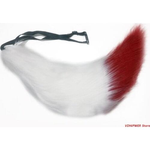 Adjustable Belt Long Faux Tail Furry Wolf Cosplay Props Costume for Womens