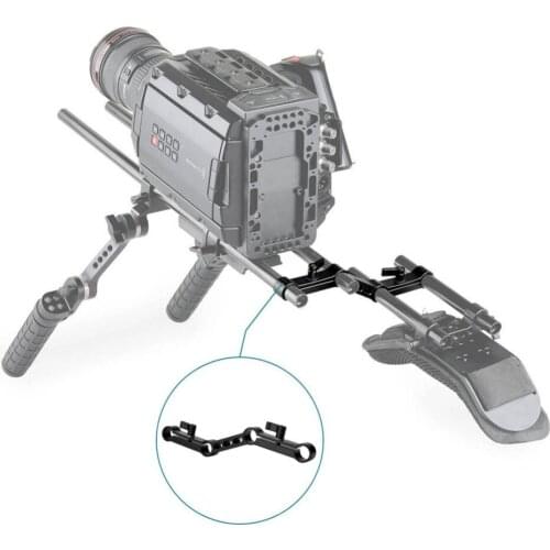 15mm Rail Rod Clamp Adjustable Levers Z-Shape Offset Raised for 15mm Rods on DSLR Camera Shoulder Rig DSLR Video Rig