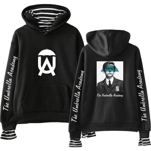 The Umbrella Academy Hoodies Women Men Fake Two Piece Hooded Sweatshirt Harajuku Streetwear Hip Hop Pullover Clothes Sudadera