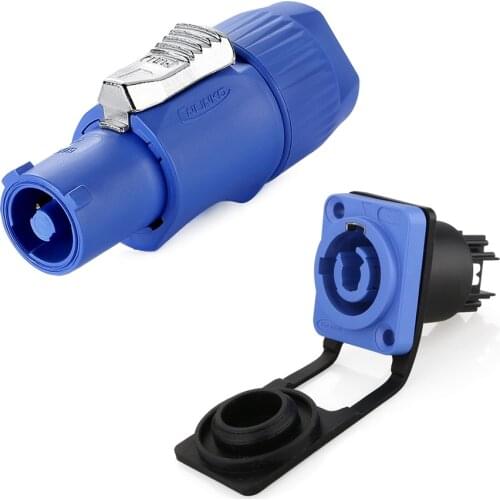 YF24 M24 20A AC 500V 14-12AWG IP66 Waterproof Connector Soldering Screw Termination Audio Industrial 3 Pin DC Power Connectors