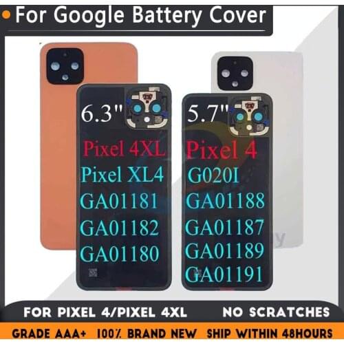 Back Battery Cover Door 5.7 For Google Pixel 4 With repair parts,6.3 For Google Pixel 4 XL Housing Rear Replacement