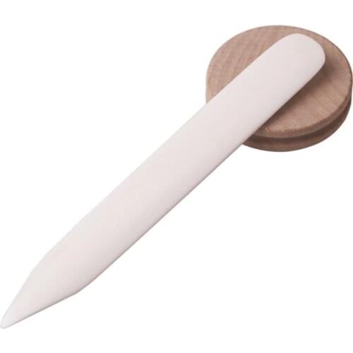 Blanchard Bone Trimming Rod for Shaping Drumming Trimming Crimping Edge Banding Tool Natural Beef Bone Leather Tools