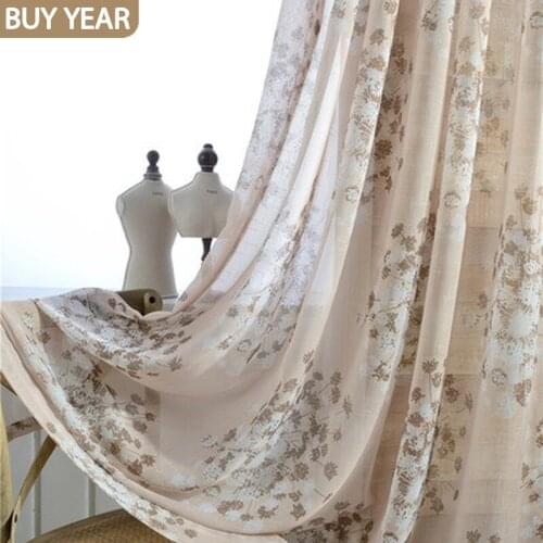 Dandelion Curtains for Living Dining Room Bedrooms Pattern Polyethylene Printing Window Shading Curtains Fashion Modern Tulles