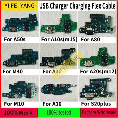 10Pcs OEM Quality USB Charger Charging Port Dock Connector Board Flex Cable For Samsung A50s A10S A80 M40 A11 A20S M10 A10 S20P