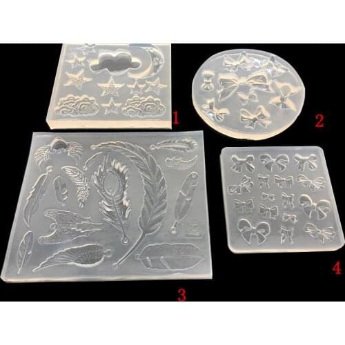 1pcs Bow Star Moon Cloud Silicone Mould DIY Epoxy Resin Craft Jewelry Making Mold